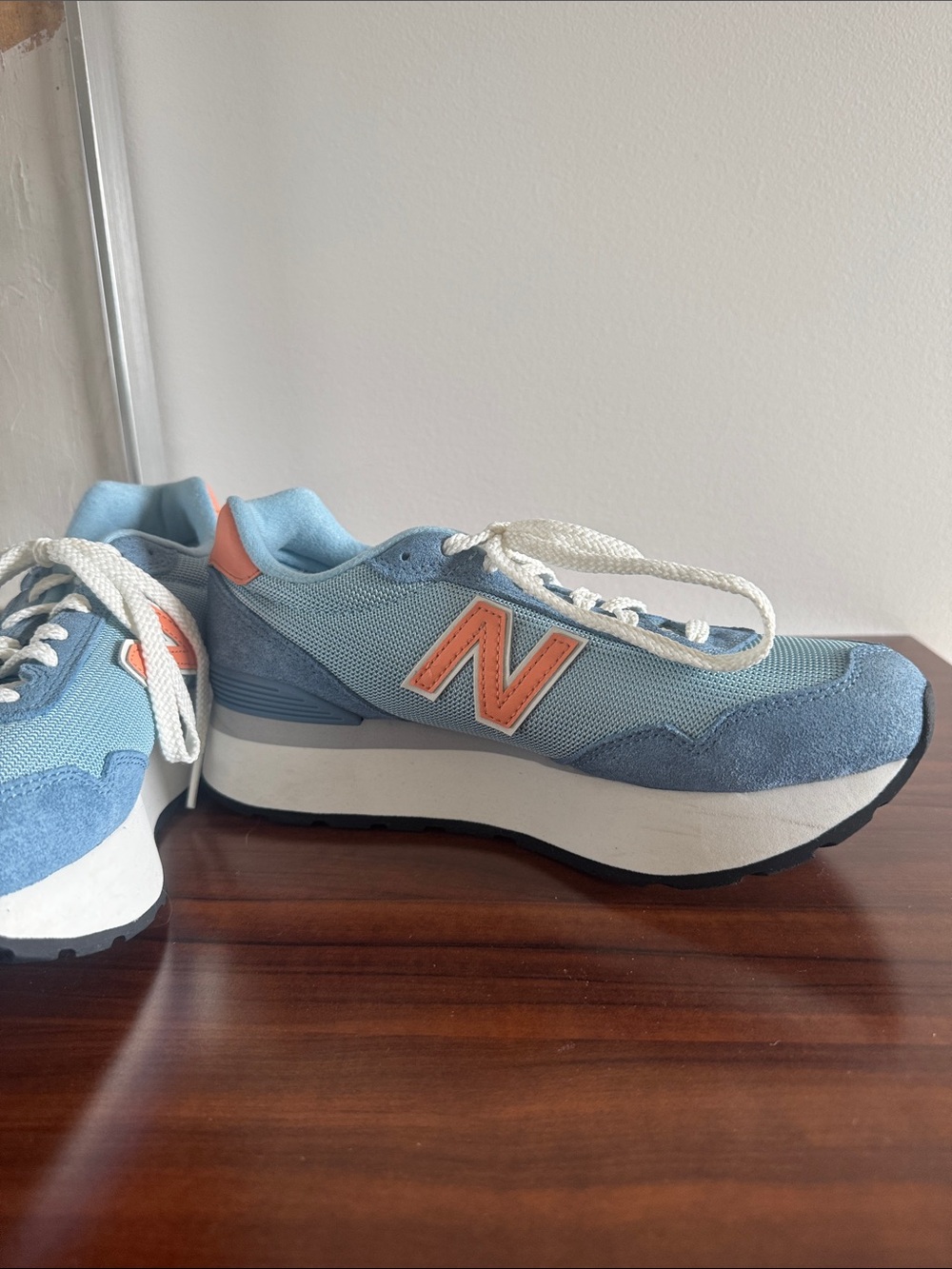 New Balance 515H Platform Sneakers Women’s 8.5 Chrome Blue/Heron Blue - Picture 3 of 8
